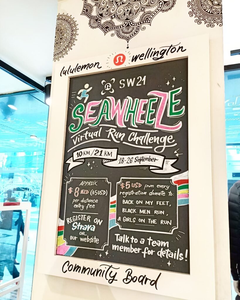 Chalkboard art lululemon