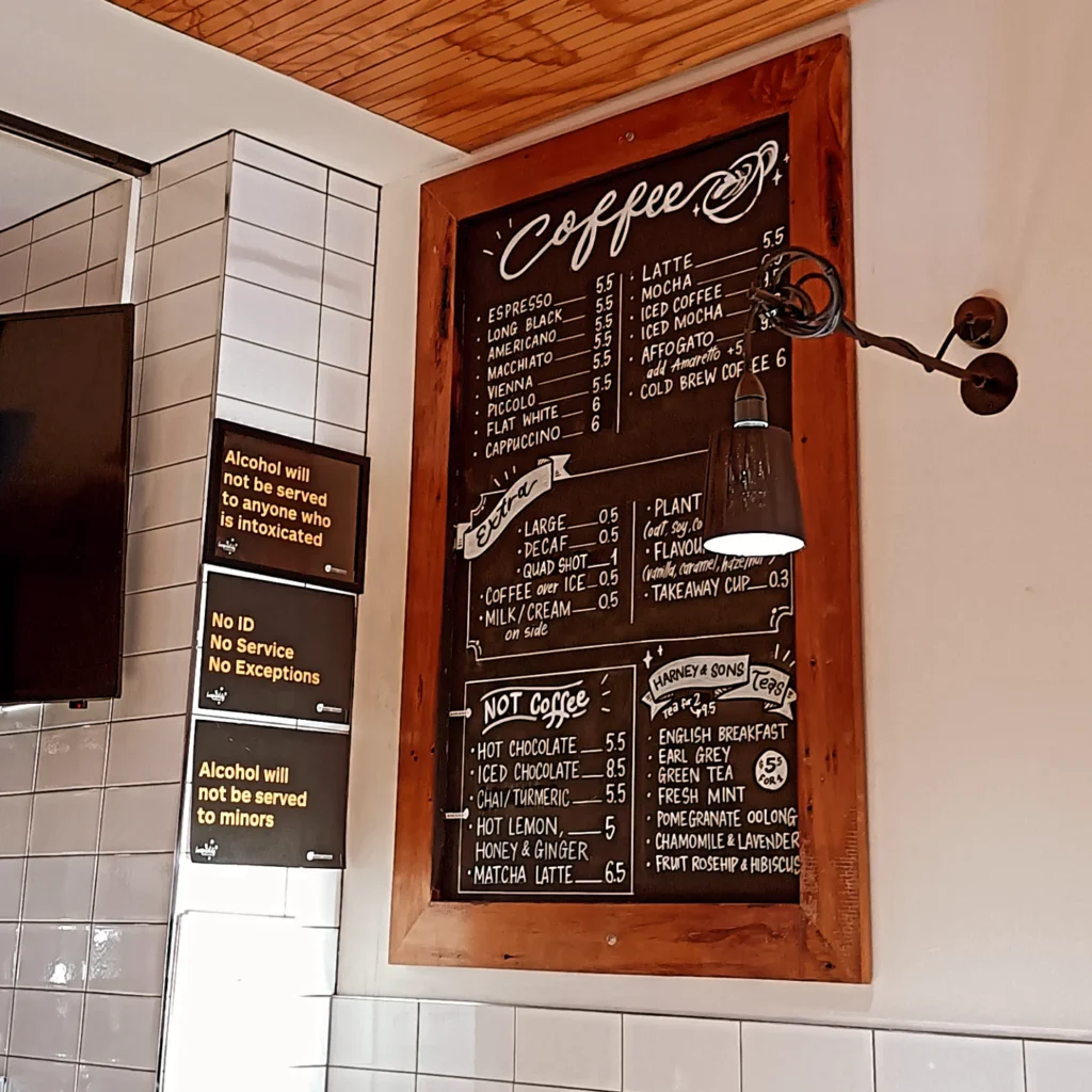 Chalkboard art parkkitchenmiramar1