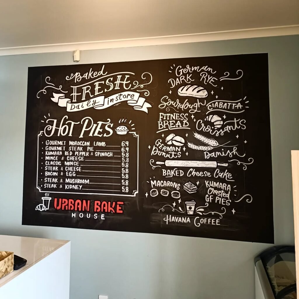 Chalkboard art urban bakehouse1